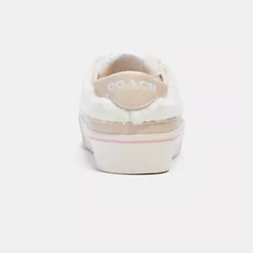 COACH Citysole Platform Sherpa Fleece Sneaker, 8.5 - Picture 4 of 15